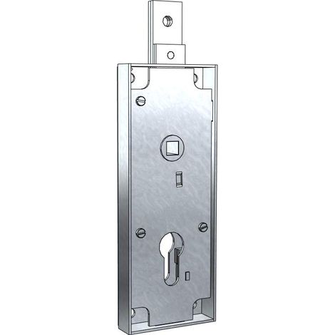 Serrure à bascule/garage sans cylindre entraxe 60 mm