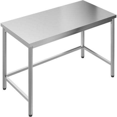 Table inox sans étagère basse - 700 x 700 x 850 mm - Gastro M