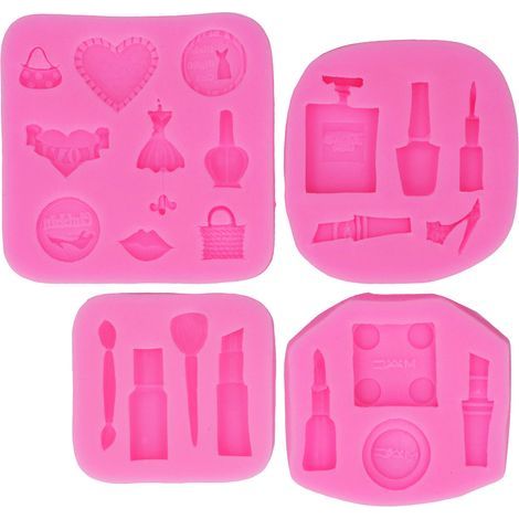 4 Moules en Silicone Alimentaire pour Pâtisserie, Outils de Décoration Gâteau, Glace et Pain, Non Adhésifs et Durables (1/5)