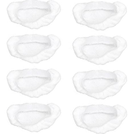 8 Coussinets de Vapeur à Vapeur Utilisés pour les Chiffons de Nettoyage en Microfibre Lavable et de Plancher. (1/5)