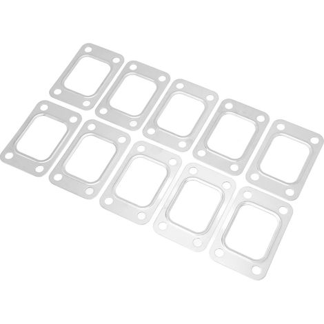 Lot de 10 joints d'admission de turbocompresseur en acier inoxydable, joints de bride de collecteur d'admission de turbine de rechange pour Garrett T25, T28, GT25 et GT28 (1/5)