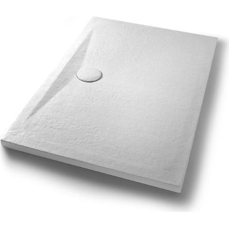 Piatto doccia 80x120 h.4 in ceramica bianco opaco Pietraceramica (1/5)