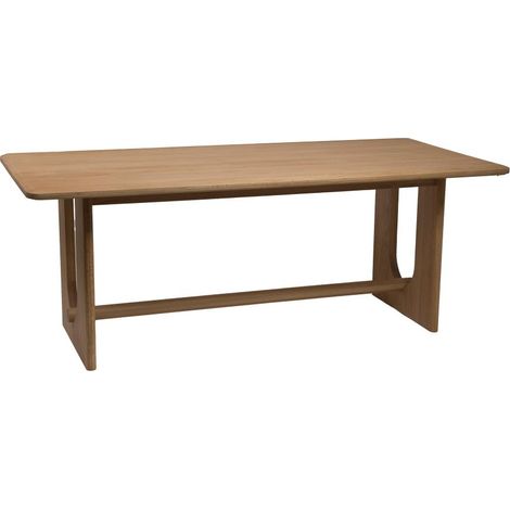 Amadeus - Table à manger rectangulaire 8 personnes en chêne massif Edwin (1/5)