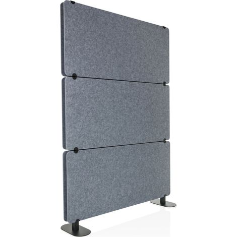 Akustik Trennwand / Stellwand FLEXMIUT EXTEND 175x120x30 cm PET grau hjh OFFICE (1/5)