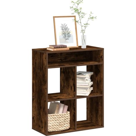 Bücherregal Räuchereiche 66x31x80 cm Holzwerkstoff