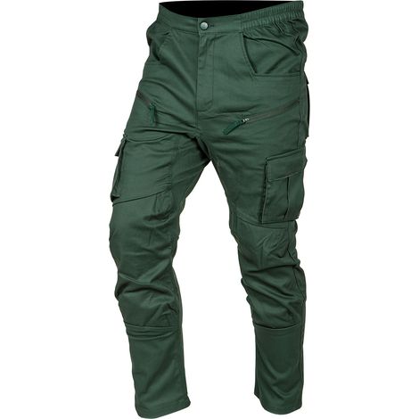 Pantaloni da lavoro sportivi verdi per esterni, taglia XS (1/5)