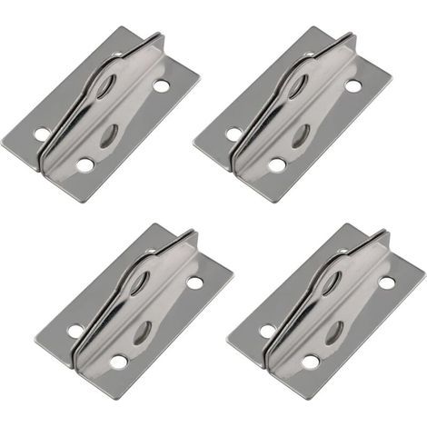 Lot de 4 loquets coudés à 90 degrés en acier inoxydable 304, verrou de sécurité, œillet de cadenas, pour rangement intérieur ou extérieur (1/5)