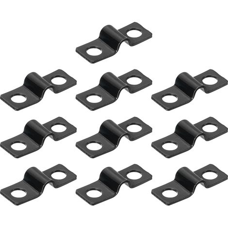 Collier En U Tube En U 3/16 Pouce(4mm) 100Pcs Noir (1/5)