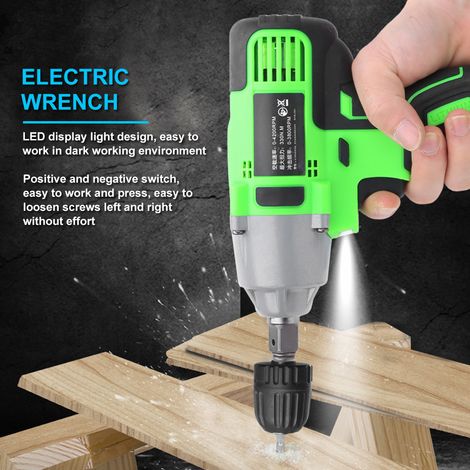 Clé à chocs sans fil 98VF 220W, outil électrique portable rechargeable à moteur sans balais pour bricolage et réparation auto (1/5)