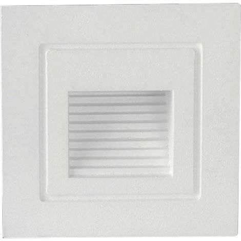 V-TAC Faretto LED Segnapasso Quadrato Montaggio a Incasso 3W Colore Bianco Bianco Caldo IP65 (1/7)