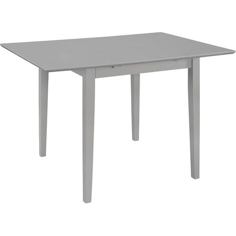 Table à manger Scandinave - Table de salle à manger extensible Gris (80-120) x 80 x 74 cm MDF BV220758 - BonneVie (1/5)