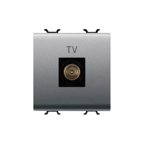 PRISE TV 2M DIR.CONN.MALE.9,5MM TITANE GEWISS GW14367