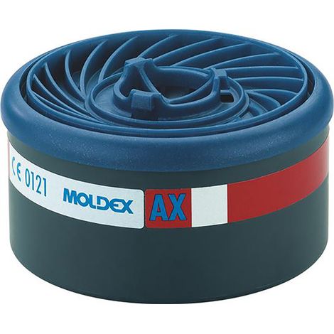 Moldex Gasfilter AX, für Serie 7000 + 9000, EasyLock organische Gase (Siedepunkt 65°C) 8 Stk