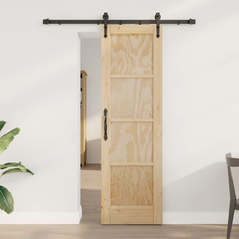 vidaXL Sliding Door ORKDAL Natural 61 x 198.5 cm Solid Pine Wood