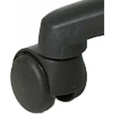Roulettes - Noir - Pour Sol Recouvert - Usage Intérieur - Lot De 4