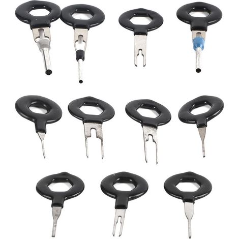 Kit d'outils d'extraction de connecteurs de faisceau de câbles automobiles (pince à sertir, outil de retrait de cosses, outil de retrait de broches à sertir ... (1/5)
