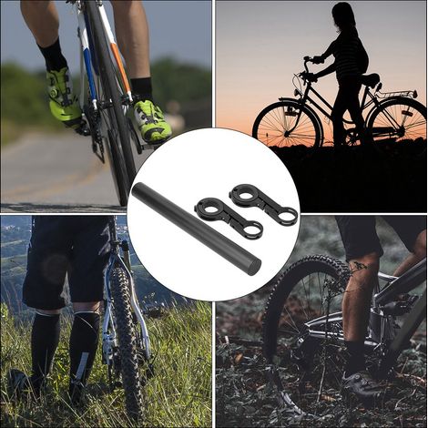 Tige de selle réglable en aluminium pour vélo route et VTT - Accessoire vélo noir avec fixation rapide (1/5)