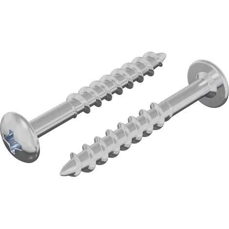 Screw 2 pcs Silver 9.8 x 35 mm Iron vidaXL