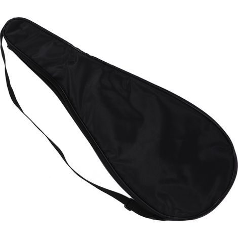Housse de raquette de squash légère et rembourrée avec bandoulière réglable, noire (1/5)
