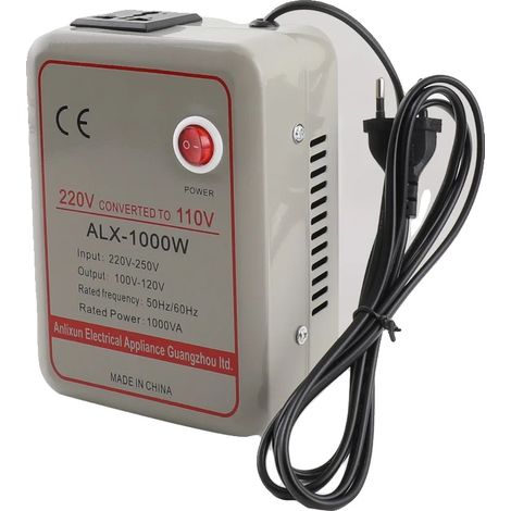 Transformador convertidor de voltaje, alta capacidad de potencia, compatibilidad universal, 1000 W (1/2)