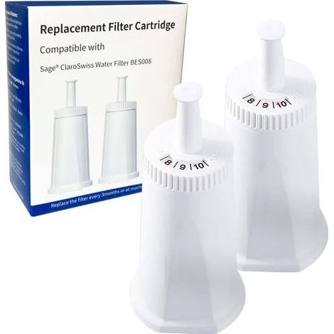 Filtro acqua di ricambio per macchine da caffè espresso Breville Sage Oracle Touch Barista Claro Swiss BES008 BES920 BES878 BES880 BES980 BES990 (confezione da 2) (1/5)