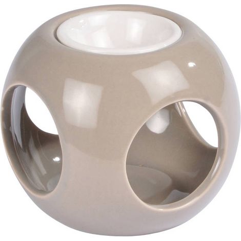 Duftlampe aus Keramik, Würfelform, H. 6 cm