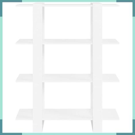 811538 Bibliothèque/Séparateur de pièce Blanc 100x30x123,5 cm (1/5)