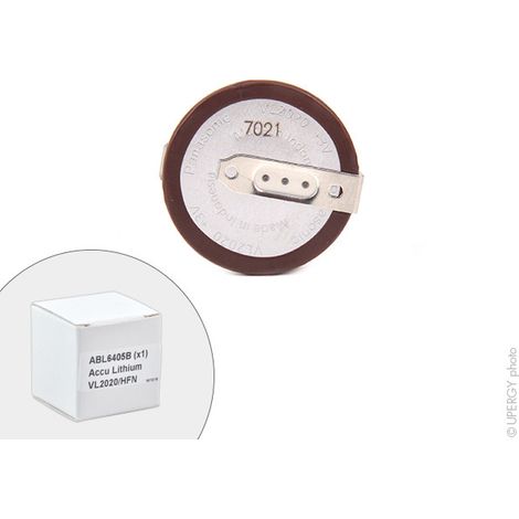 Panasonic – Accu bouton Lithium 3V 20mAh – Pile plate VL2020/HFN – Technologie stable pour performances optimales – Prêt à l'emploi (1/4)