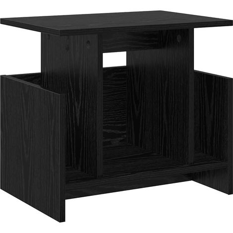 Mobile TV rettangolare moderno portaoggetti funzionale 50 x 35 x 45 cm in legno multistrato nero 020054717