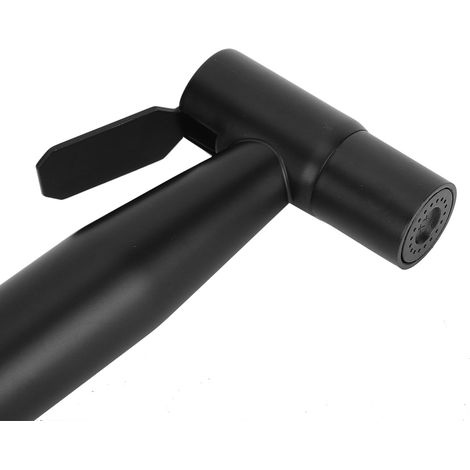 Kit de Douchette Toilette en Acier Inoxydable Noir, Style B, avec Raccord G1/2 pour Salle de Bain (1/5)