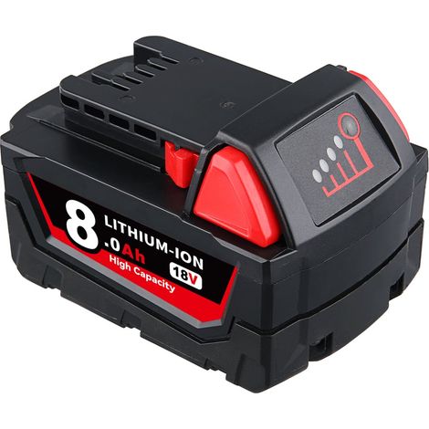 4-Pack Pour DeWalt 18V 9,0 Ah XR Batterie Li-Ion DCB184 DCB182 DCB182-XJ DCB181 DCB181-XJ DCB185-XE DCB182 DCB205-2 DCB200-2 DCB184-XJ (1/5)