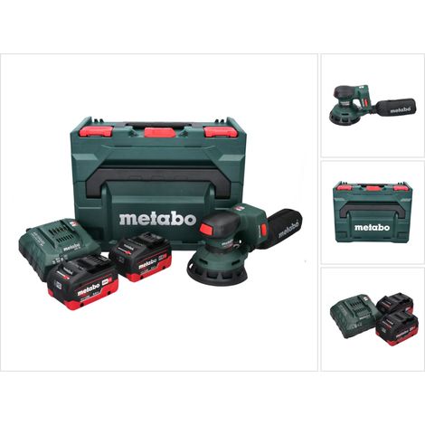 Metabo SXA 18 LTX 125 BL levigatrice rotorbitale a batteria 18 V 125 mm brushless + 2x batteria ricaricabile 8,0 Ah + caricatore + metaBOX (1/5)