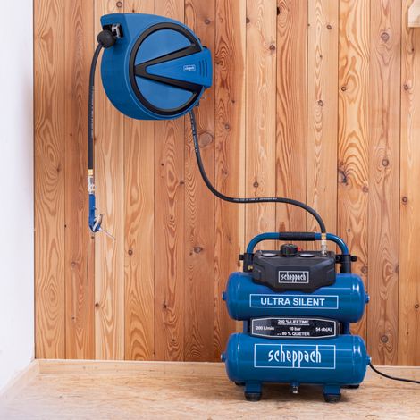 Enrouleur D'air 10 M à Retour Automatique – Mural, Tuyau Rétractable En Plastique