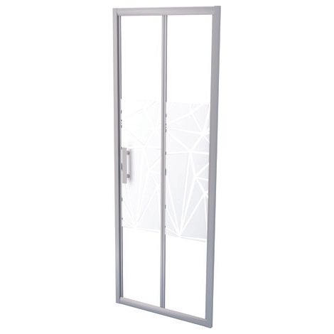 ONDEE ZEN - Porte de douche EKLA - Pliante - Finition Sérigraphié - 70x185cm