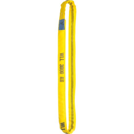 Elingues rondes, Portée de l'élingue : 3 m, Capacité de fixation 1, simple directe 3000 kg, Capacité de fixation 2, simple brassière 6000 kg (1/5)