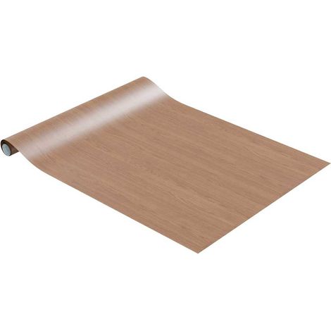 vidaXL Láminas autoadhesivas para muebles PVC roble claro 500x90 cm (1/2)