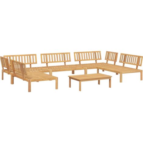 Maison Exclusive - Set Divano Pallet da Giardino 6 pz in Legno Massello di Acacia (1/5)