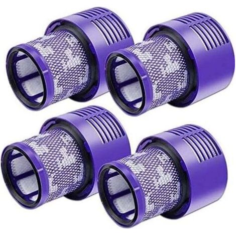Accessori per aspirapolvere, confezione da 4 filtri V10 per aspirapolvere Dyson, confezione da 4 filtri di ricambio per aspirapolvere Dyson V10, V10 Absolute, V10 Animal, V10 Motorhead e SV12, codice
