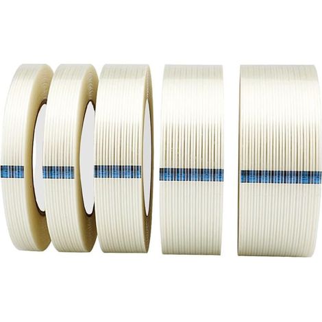 1 Ruban Adhésif en Fibre de Verre, 20mm x 50m, Ruban D'emballage, Ruban de Cerclage en Fibre Imperméable à l'eau, Ruban de Réparation (1/5)