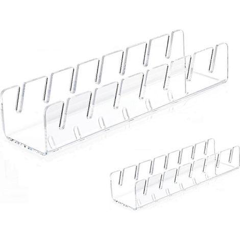Porte-casquettes de baseball, lot de 2, organisateur de casquettes en acrylique transparent, sans installation, pour 14 casquettes de baseball. (1/4)