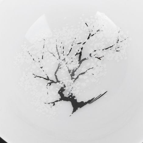 Japanische Teetasse [Keramiktasse] + [Sakura-Tasse] + [Farbwechsel bei Wasser] + [70 ml, Weiß/Rosa, 130 g] (1/5)