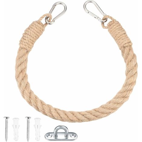 Porte-Papier Toilette, Support pour Rouleau de Papier Toilette, Porte-Serviette Corde de Chanvre, Support de Rouleau, Support Serviette Toilette pour Salle de Bain, Cuisine (1/5)