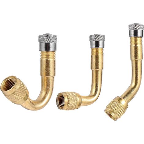 3 rallonges de tige de pneu en cuivre, adaptateurs et rallonges pour pneus de roue-4.5X3CM-Golden