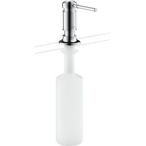 Distributeur de liquide vaisselle chroméé