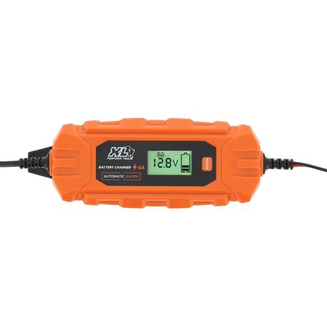 XL PERFORM TOOLS 553996 CHARGEUR DE BATTERIE DE VOITURES CITADINES ET BERLINES 6V/12V 4A, CHARGEUR DE BATTERIE INTELLIGENT COMPA (1/5)