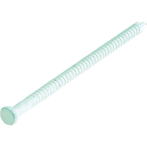 60 gr - CHIODI ZIGRINATI IN ACCIAIO INOX1,8X38MM - VERNICIATI COLORE BIANCO