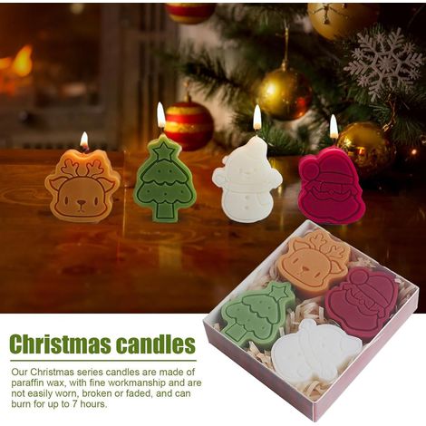 Christmas Scented Candles Gifts Set 4 Pieces Christmas Candles Set Christmas Gift Set