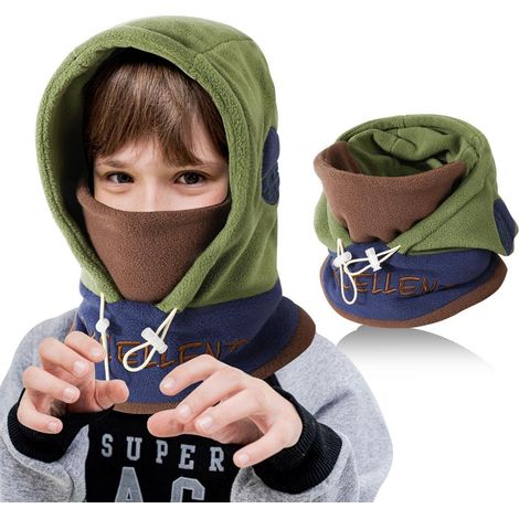 Kinder Sturmhaube Winter Fleece mit Kinnriemen, multifunktional für Jungen & Mädchen (1/5)