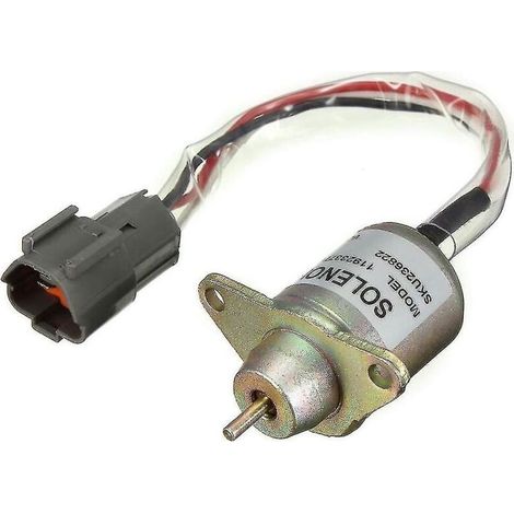 12-V-Diesel-Kraftstoffabsperrventil – Kompatibel mit Yanmar- und John-Deere-Traktoren – 30 A Stromstärke – 25,4 mm Zugkraft – 11923377932 (1/4)