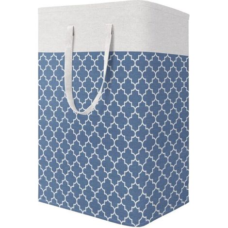 Paniers à linge, panier à linge avec longues poignées, panier à linge pliable et imperméable, corbeille à linge haute et durable, panier à vêtements pour chambre à coucher, salle de bain, dortoir, jou (1/4)
